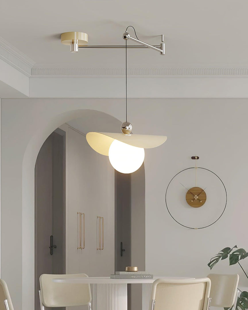 Simple Adjustable Metal Swing Arm Pendant Lamp M15