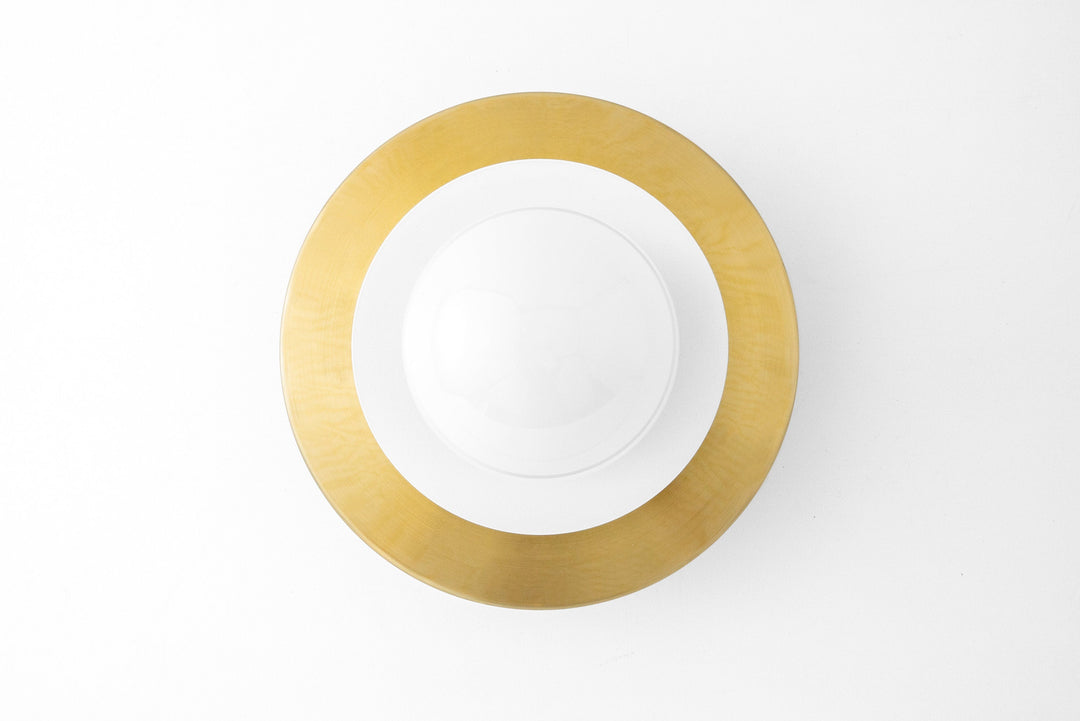 Artivo Modern Layered Globe Ceiling Light with Brass Finish for Living Room, Bedroom and Bathroom