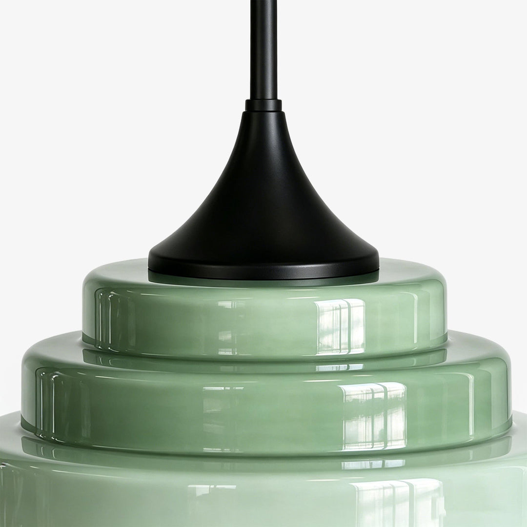 Sanenos Gradient Glass Pendant Light – Retro Geometric Design