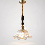 Bild in Gallery-Viewer laden, Vintage Wavy-Edge Glass Pendant Lamp