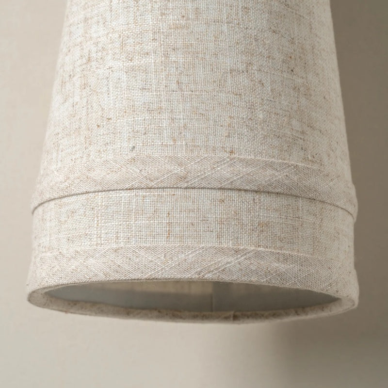 Zalen Weiche Retro-Leinen-Wandlampe aus bronzenem Metall für Wohnzimmer- und Flur-Akzentbeleuchtung