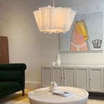Load image into Gallery viewer, Nordic Linen Pleated  Fabric Pendant Light Lampshade
