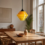 Charger l'image dans la visionneuse de galerie, Sanenos Gradient Glass Pendant Light – Retro Geometric Design