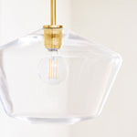 Load image into Gallery viewer, Merin Transparent Glass Sculpture Geometric Chandelier
