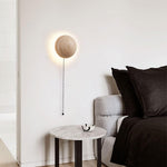 Load image into Gallery viewer, Amber Loft Travertine Round Sconce Wall Light