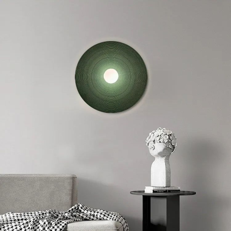 Retro Wabi Sabi Style Round Wall Light For Bedroom M44