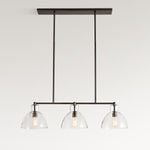 Load image into Gallery viewer, Glavira Recycled Glass Linear Chandelier - Elegant Modern Lighting
