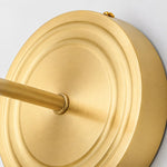 Load image into Gallery viewer, Brushed metal wall plate and curved arm detail