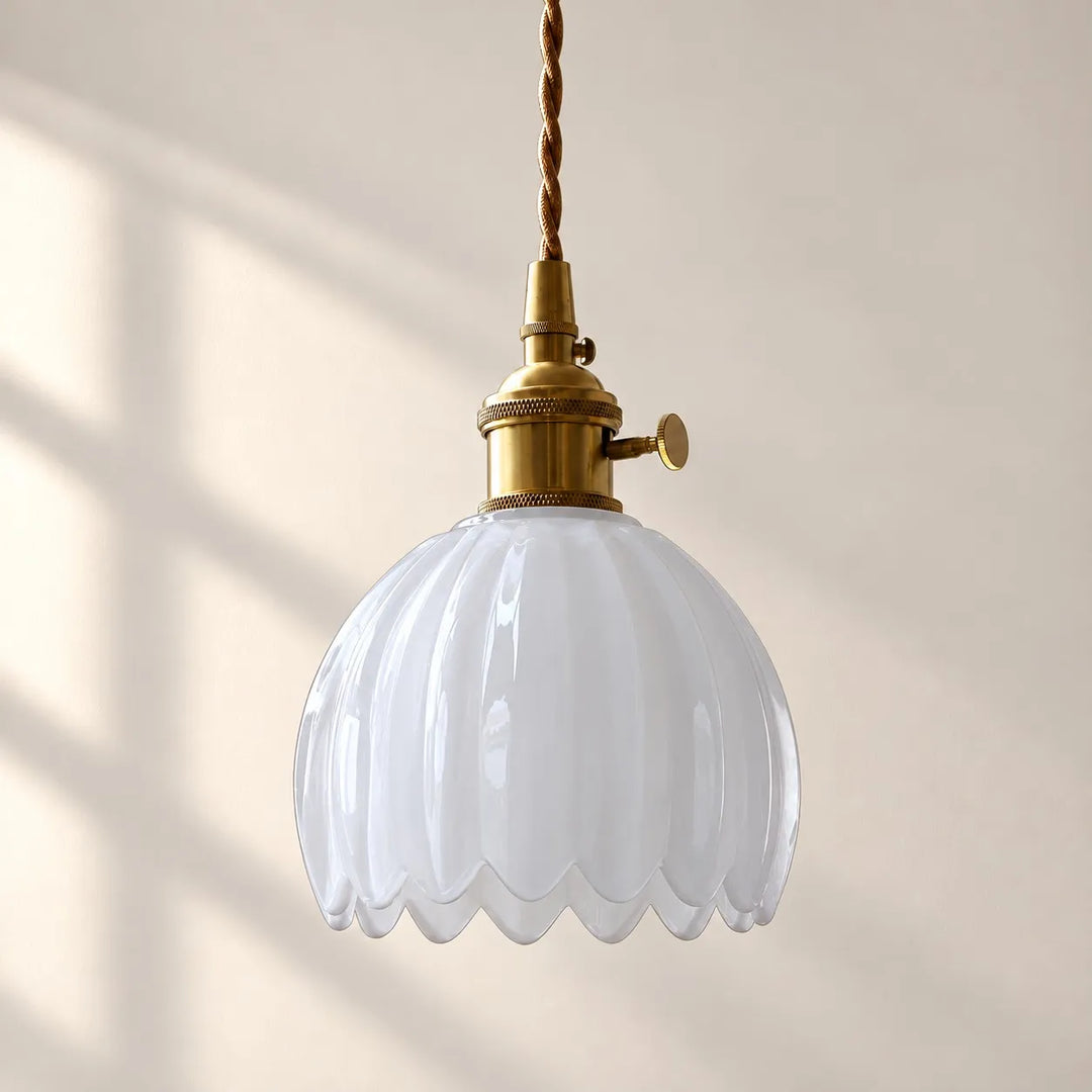 Nordic Colorful Flower Glass Pendant Lamp