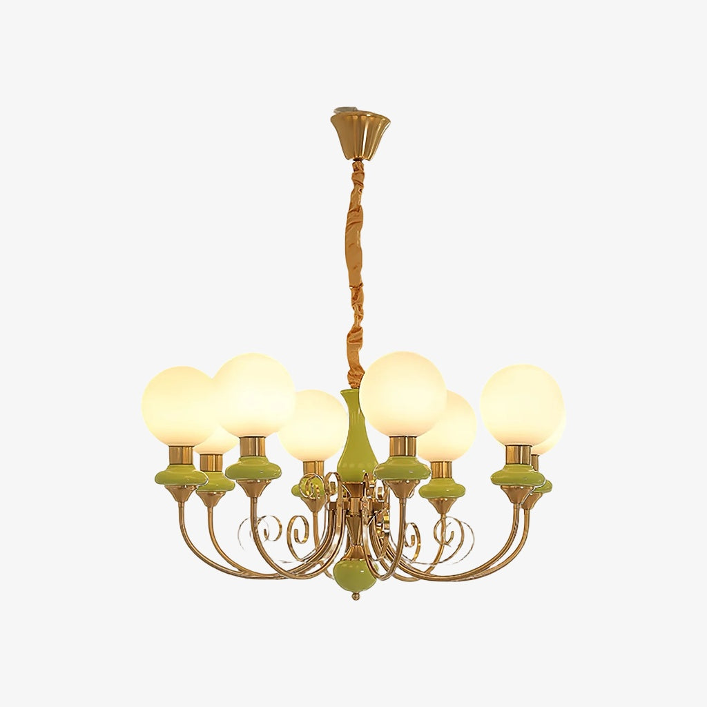 Lustre sphérique en pierre de luxe moderne Radiara, design sculptural en couches pour salon et hall d'entrée