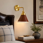 Cargar imagen en el visor de la Galería, Brown Leather Wall Sconce