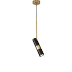 Charger l'image dans la visionneuse de galerie, Black And Gold Metal Hardwired Pendant Light