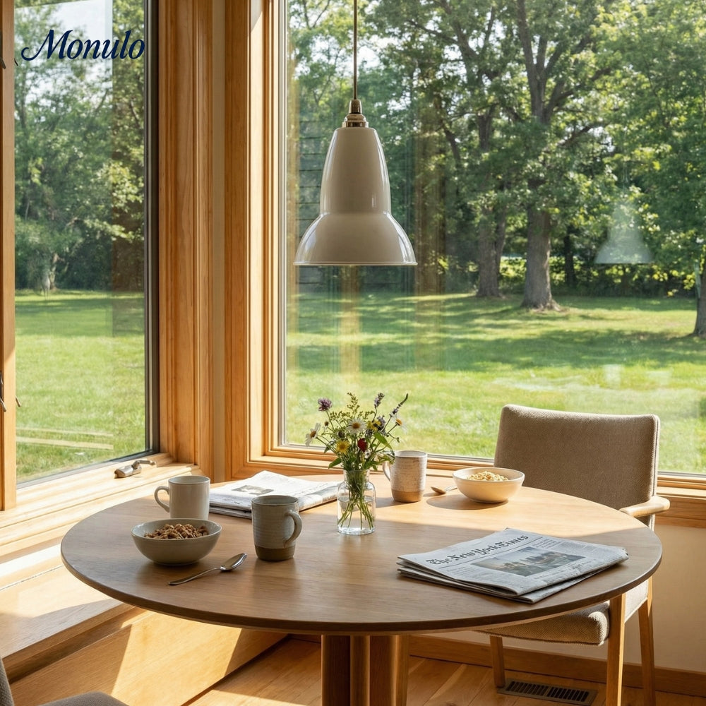 Modryx Geometric Metal Pendant Light - Elegant Hanging Lamp for Dining Room