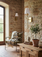 Load image into Gallery viewer, Classic Fabric Shade Battery Wireless Wall Sconce
