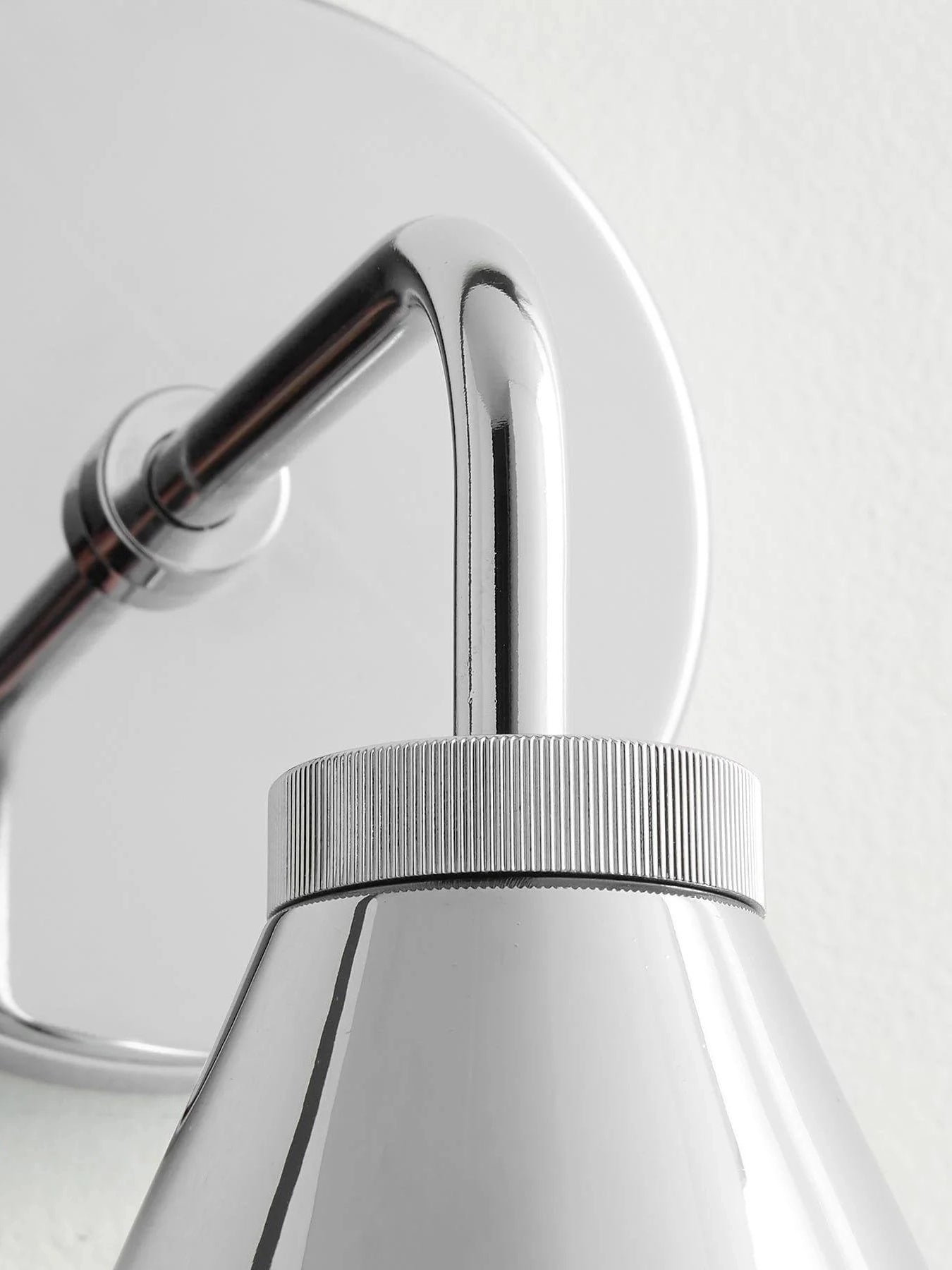 Korvi Tapered Sconce Cone Wall Light – Black or Brass Conical Retro Design