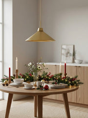 Aurenza Modern Farmhouse  Cone Pendant Light – Dimmable Kitchen and Entryway Lighting