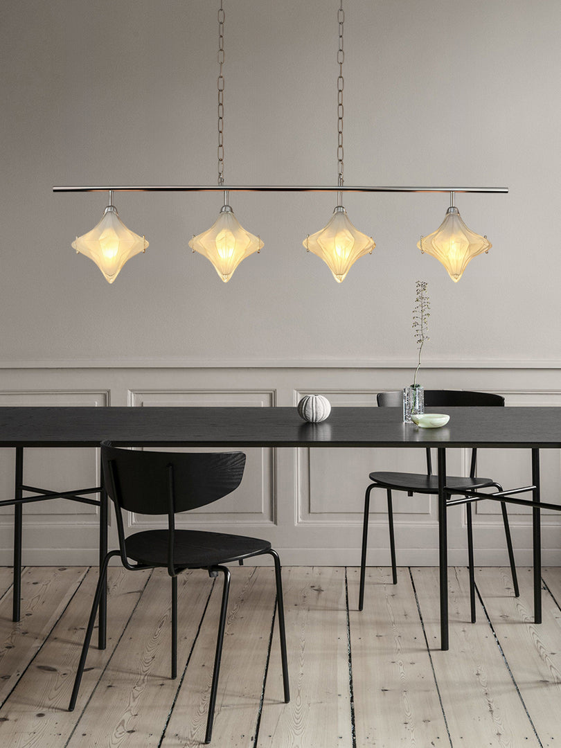 Art Deco Stern Lineare Pendelleuchte - Elegante Beleuchtung für Kücheninsel - Astris Cassiopeia