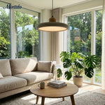 Load image into Gallery viewer, Modern Minimalist Travertine Frisbee Pendant Lamp