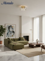 Load image into Gallery viewer, Vintage Semi Flush Mount Ceiling Light - Black and Glass Ceiling Fixture
