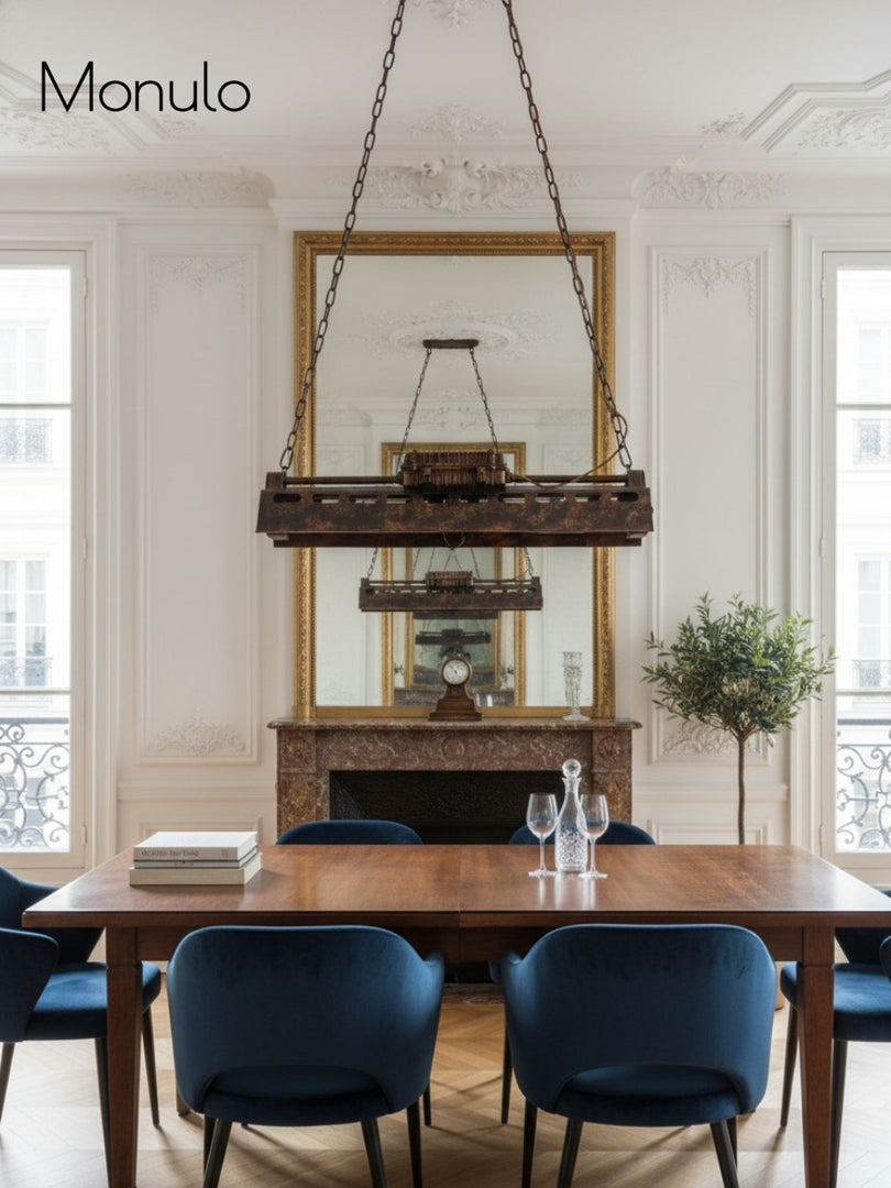 Vintage Loft Chandelier - Industrial Steampunk