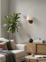 Load image into Gallery viewer, Fibura Fabric Wall Sconce – Elegant Wall Sconce for Bedroom and Hallaway Vintage Style
