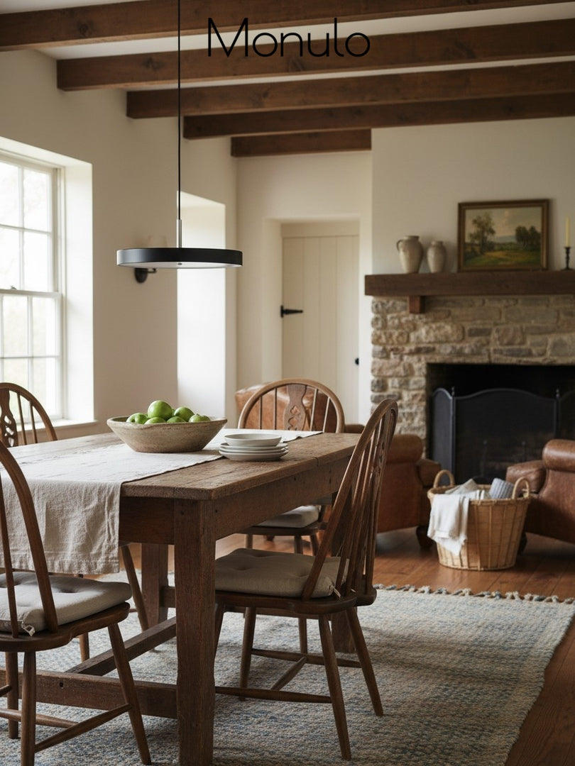 Modern Disc Pendant Light — Nordic Minimalist Fixture for Dining & Kitchen