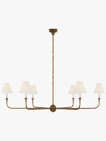 Load image into Gallery viewer, Sleek Chandelier Featuring Layered Linear Silhouette
