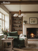 Load image into Gallery viewer, Medieval Log Style Vintage Glass Chandelier
