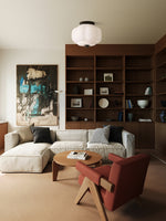 Load image into Gallery viewer, Retro Milk Semi Flush Mount Eloise Ceiling Light
