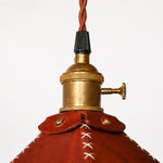 Cargar imagen en el visor de la Galería, Antique brass-tone metal cap and twisted cord detail