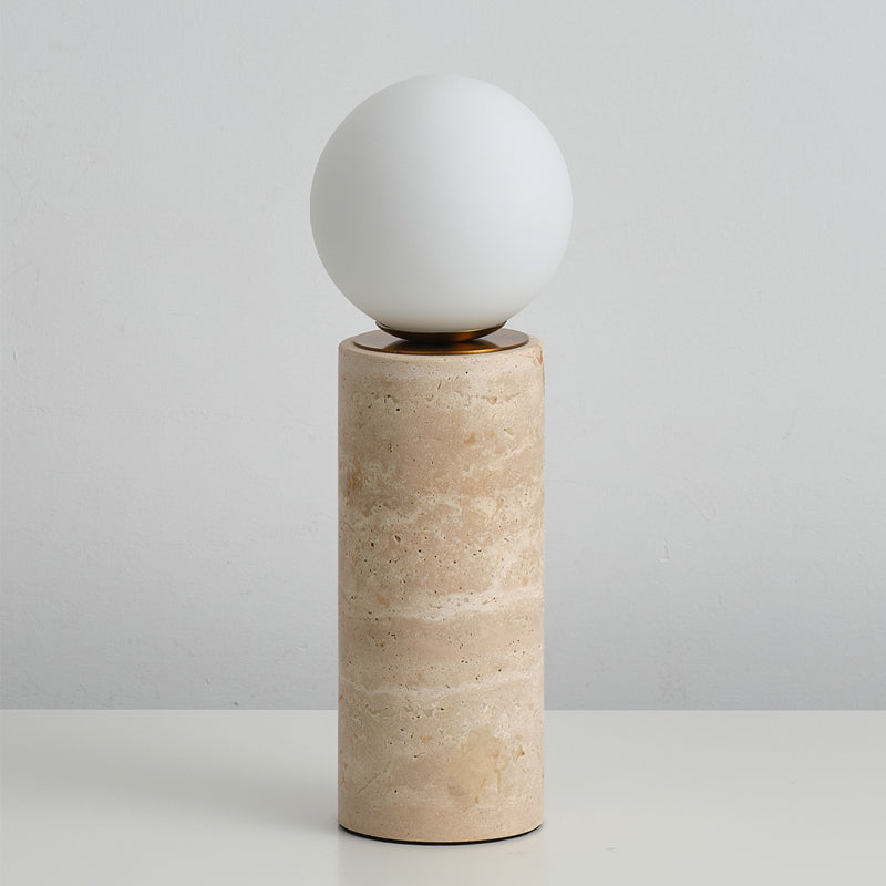 Lampe de table en travertin Core