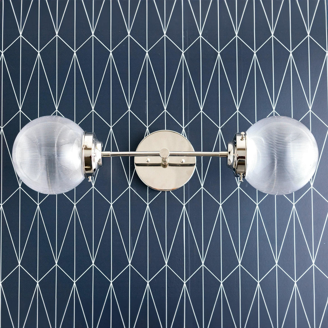 Lumio Globe Versatile Vanity Sconce - Dimmable Light for Bathroom and Hallway Use