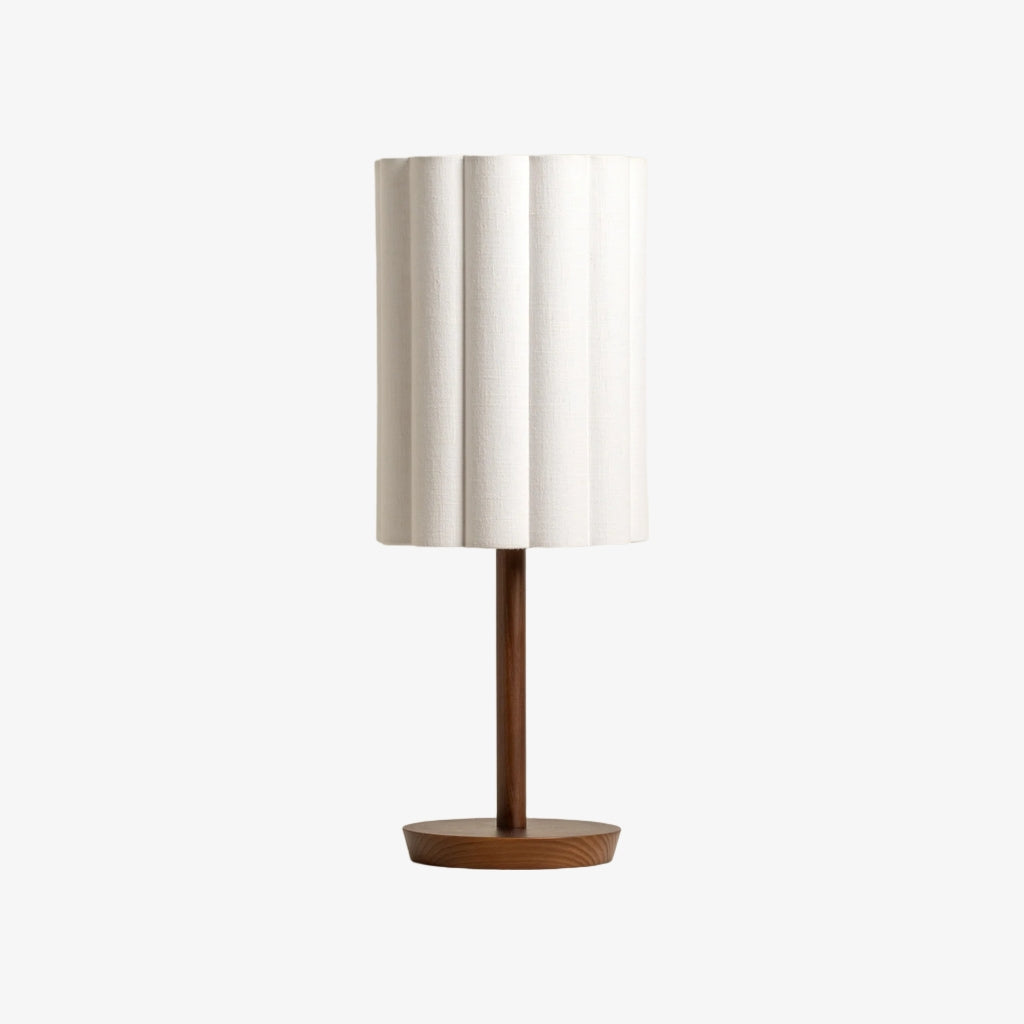 Linbron Wood Base Modern Lamp – Diffused Lighting for Open Living Spaces and Home Offices