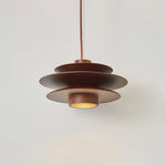 Load image into Gallery viewer, Layered Wood Plug-In Swag Pendant