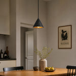 Cargar imagen en el visor de la Galería, Cratera Black Travertine Stone Pendant Light