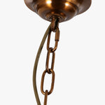 Load image into Gallery viewer, Brass and Pressed Glass Lantern Pendant Light