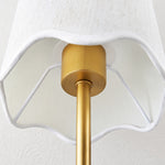 Charger l'image dans la visionneuse de galerie, Brass Plug-In Wall Sconce with White Fabric Shade