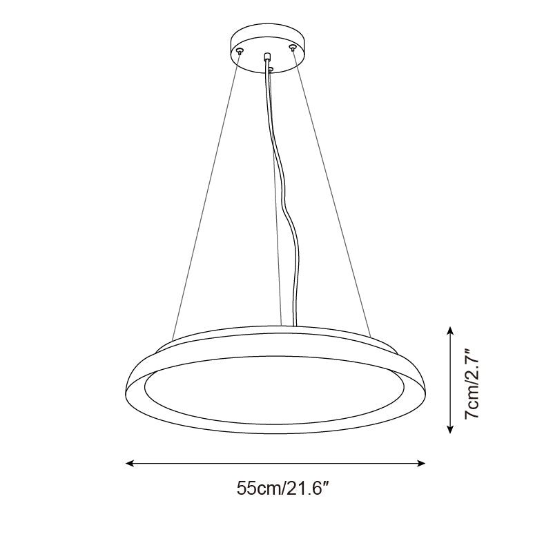Lampe suspendue en travertin Piedra