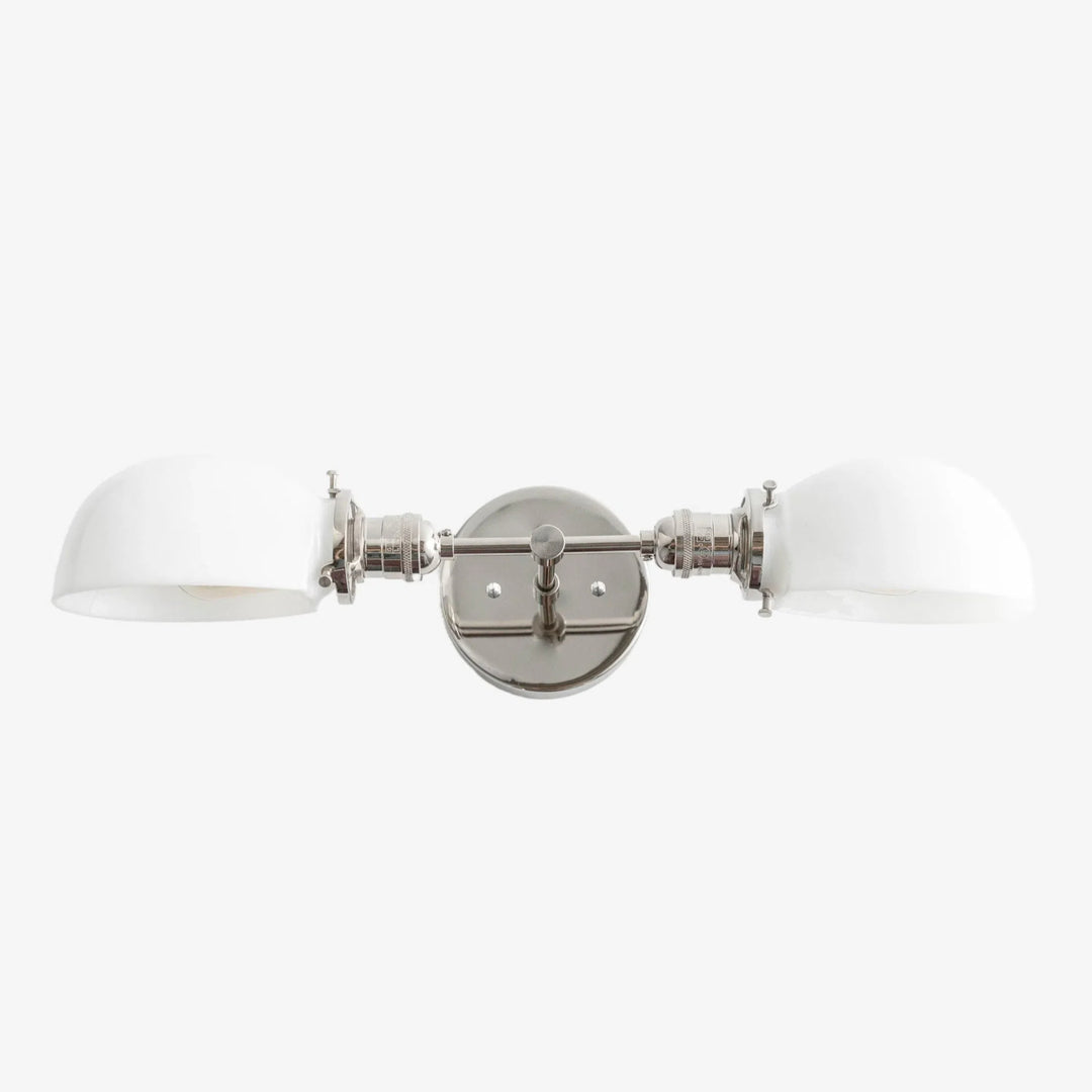 Ornato Luxe Art Deco Vanity Sconce – Opal Glass Wall Light for Bathroom & Dressing Room