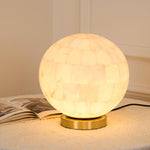Load image into Gallery viewer, Alabaster Ball Table Lamp