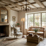 Charger l'image dans la visionneuse de galerie, Lampadaire Sculptural Elmora avec Base Texturée – Luminaire Moderne sur Pied pour Salon