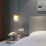 Bild in Gallery-Viewer laden, Clear Rippled Glass Plug-In Pendant
