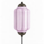 Cargar imagen en el visor de la Galería, Eloise fluted milk-glass plug-in wall sconce