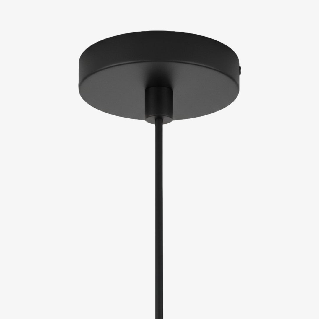 Lámpara colgante de estructura abierta esquelética - Lámpara colgante de metal industrial para iluminación interior o espacio de trabajo