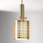 Load image into Gallery viewer, Galvia Single Metal Pendant Light – Elegant Bronze Over White Glass
