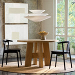 Load image into Gallery viewer, Solivara 3 Tier Linen Pendant Light – Modern White Linen Pendant
