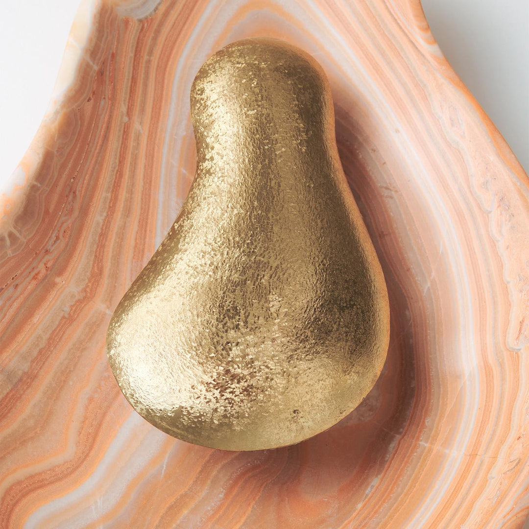 Oyster Hammerschlag Onyx Wandleuchte