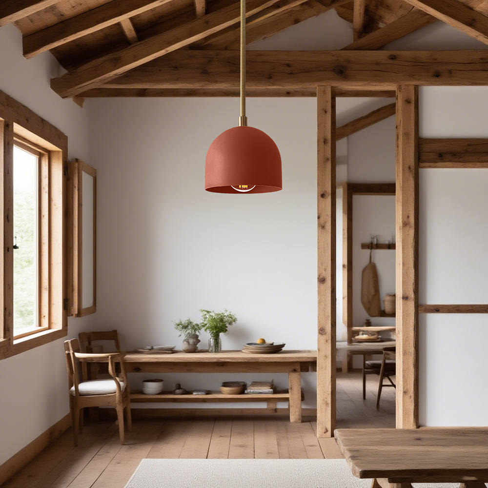Suspension Farmhouse – Suspension Vanity avec dôme coloré