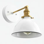 Bild in der Galerieansicht laden, Conique Metal  Wall Sconce - White Metal Shade - Industrial Modern Lighting
