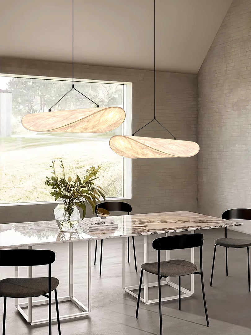 Cloudlike Mulberry Silk Plug-In Pendant Light